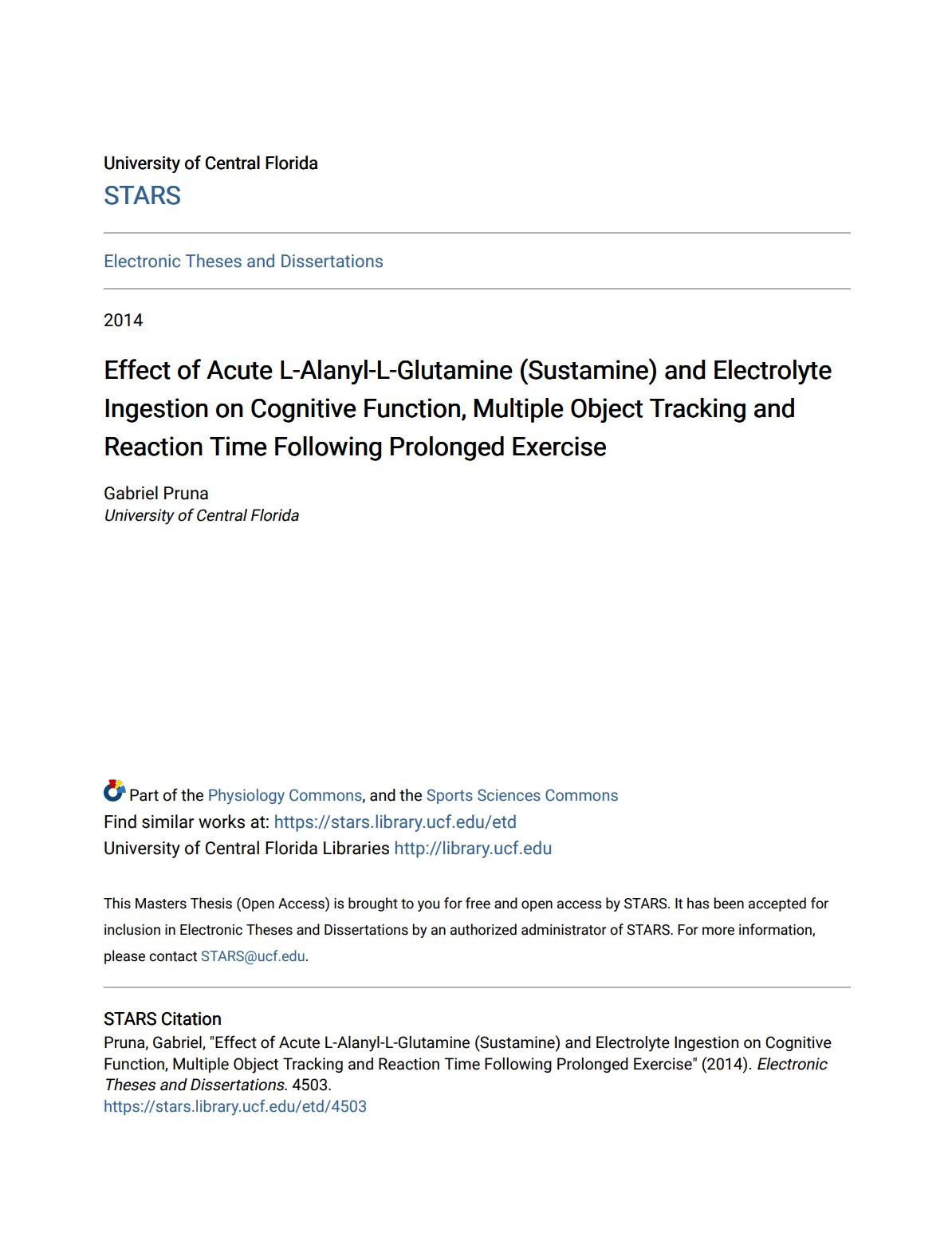 Effetto dell'assunzione di sustamina ed elettroliti sulla funzione cognitiva, sul tracciamento di oggetti multipli e sul tempo di reazione dopo un esercizio prolungato